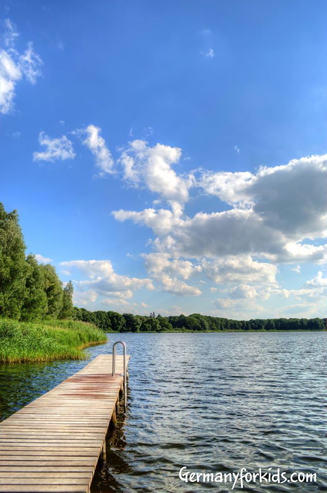 Dambecker See swimming jetty Germany For Kids Schloss Leizen