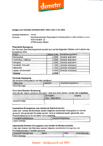 Demeter Zertifikat 2002/2023, p.2