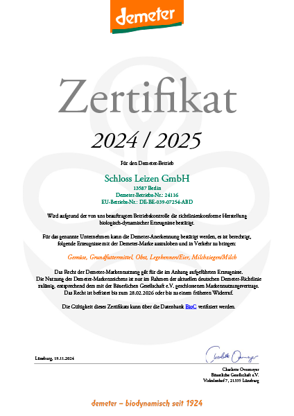 Demeter Certificate 2024/2025, p.1