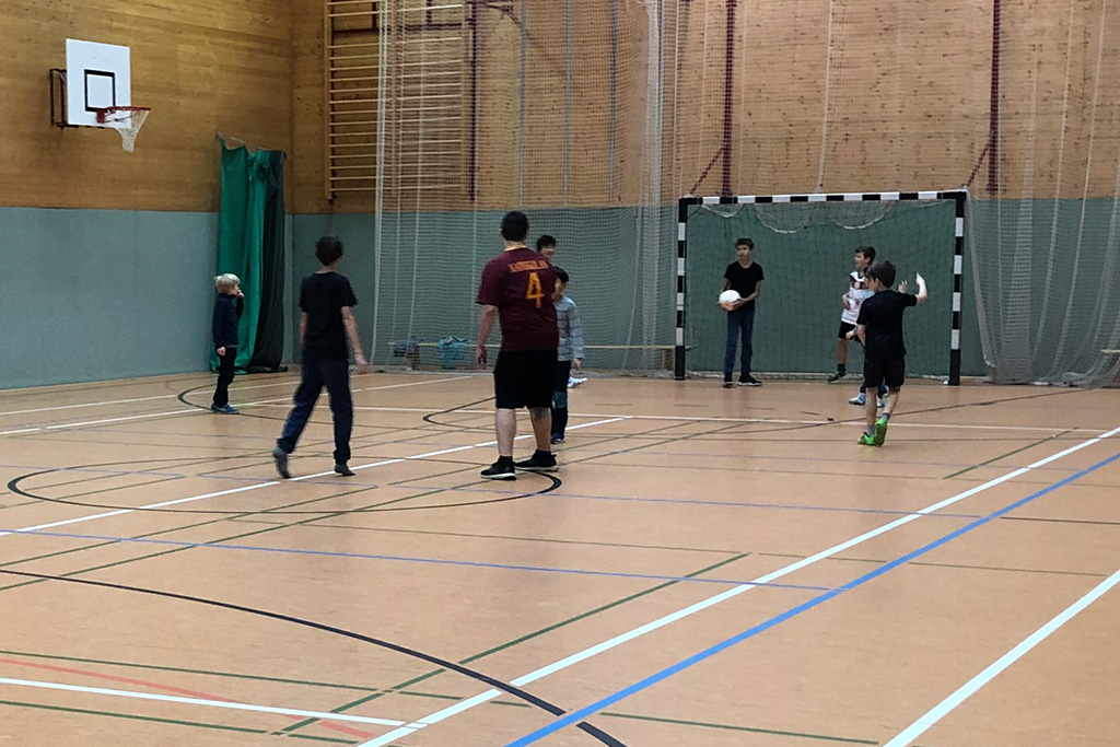 Fußball in der Sporthalle